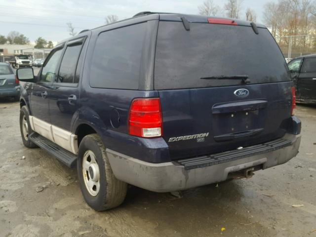 1FMPU16W13LC19360 - 2003 FORD EXPEDITION BLUE photo 3