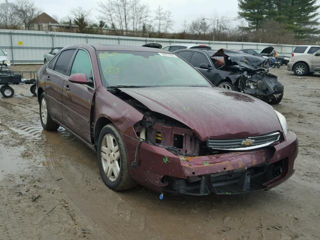 2G1WC58R079177772 - 2007 CHEVROLET IMPALA LT MAROON photo 1