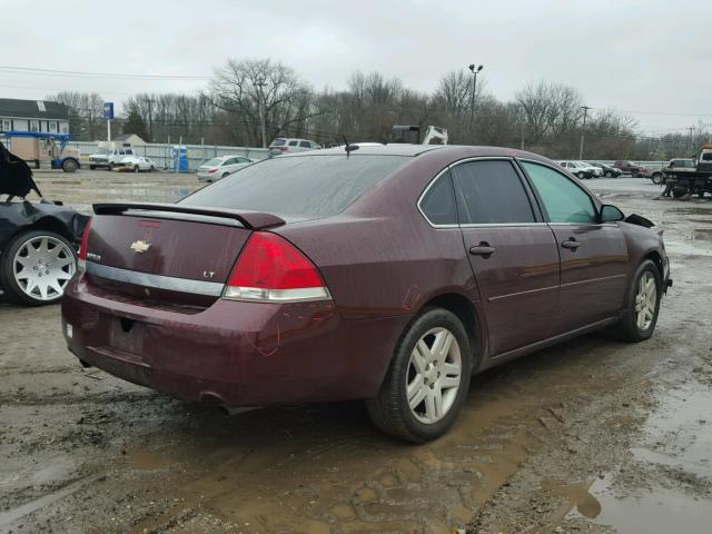 2G1WC58R079177772 - 2007 CHEVROLET IMPALA LT MAROON photo 4