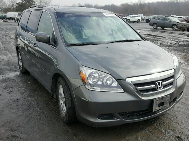 5FNRL38737B446141 - 2007 HONDA ODYSSEY EX GRAY photo 1