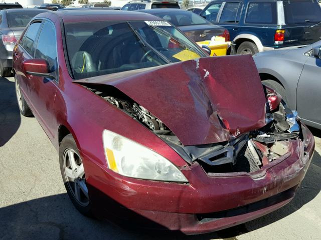 1HGCM567X5A156827 - 2005 HONDA ACCORD EX BURGUNDY photo 1