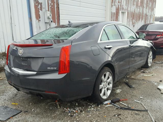 1G6AG5RXXE0105166 - 2014 CADILLAC ATS GRAY photo 4