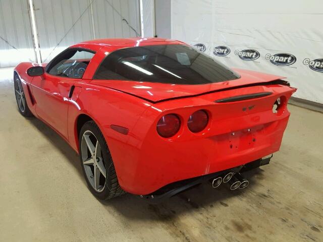 1G1YA2DW7C5106469 - 2012 CHEVROLET CORVETTE RED photo 3