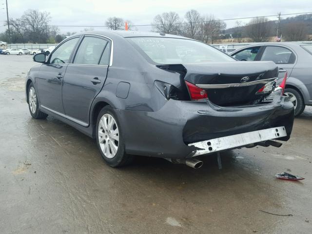 4T1BK3DB7BU382793 - 2011 TOYOTA AVALON BAS GRAY photo 3
