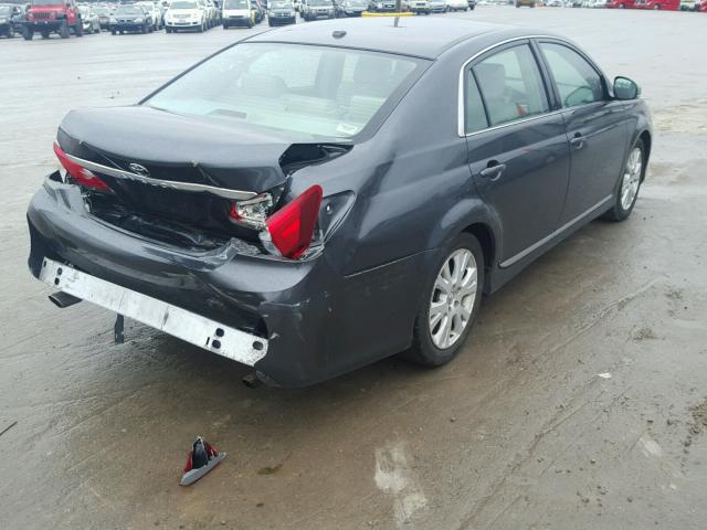 4T1BK3DB7BU382793 - 2011 TOYOTA AVALON BAS GRAY photo 4