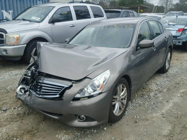 JN1CV6AP0BM509405 - 2011 INFINITI G37 BASE GRAY photo 2