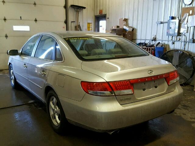 KMHFC46F76A122745 - 2006 HYUNDAI AZERA SE SILVER photo 3