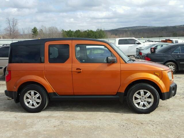 5J6YH18757L006494 - 2007 HONDA ELEMENT EX ORANGE photo 9