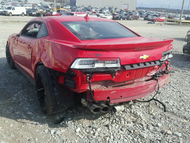 2G1FL1EP4F9800577 - 2015 CHEVROLET CAMARO ZL1 RED photo 3