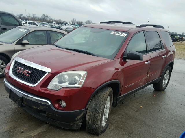 1GKER13D29J141244 - 2009 GMC ACADIA SLE RED photo 2