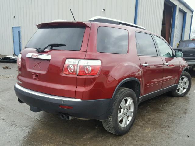 1GKER13D29J141244 - 2009 GMC ACADIA SLE RED photo 4