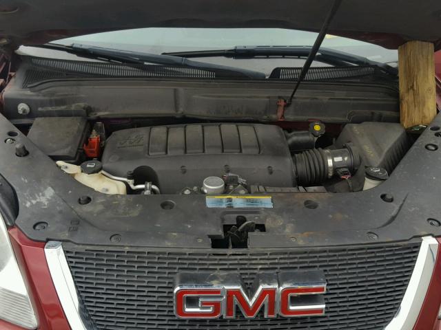 1GKER13D29J141244 - 2009 GMC ACADIA SLE RED photo 7