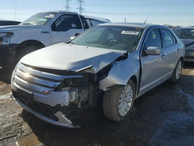 3FADP0L32BR116991 - 2011 FORD FUSION HYB SILVER photo 2