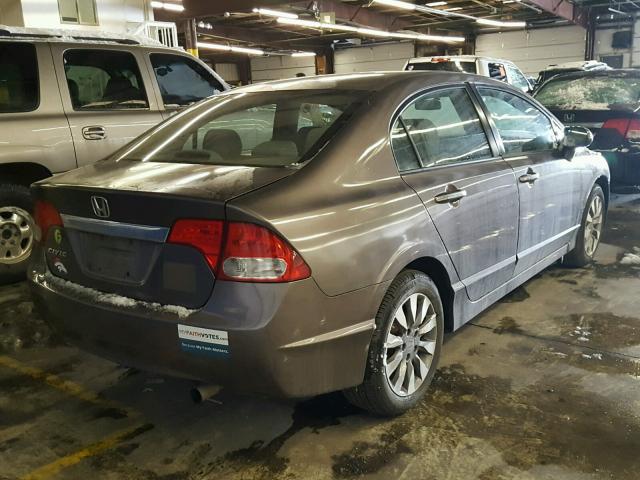 2HGFA1F84AH510800 - 2010 HONDA CIVIC EX ნაცრისფერი ფოტო 4