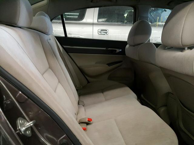 2HGFA1F84AH510800 - 2010 HONDA CIVIC EX ნაცრისფერი ფოტო 6