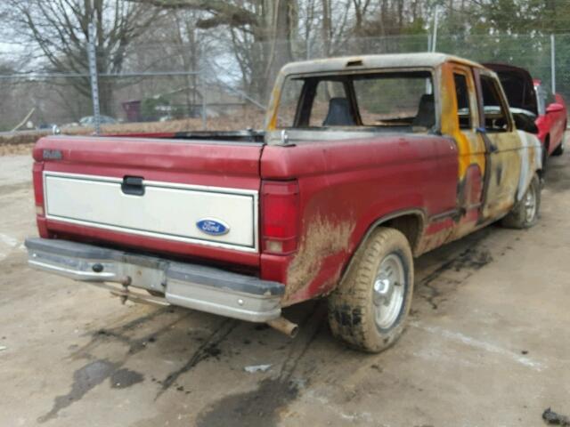 1FTCR14U2NTA67369 - 1992 FORD RANGER SUP RED photo 4