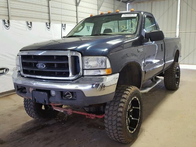 1FTSF31F23EA25551 - 2003 FORD F350 SRW S BLUE photo 2