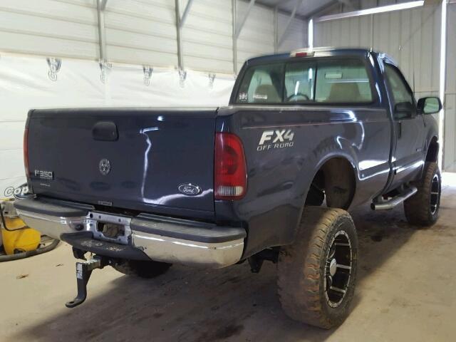 1FTSF31F23EA25551 - 2003 FORD F350 SRW S BLUE photo 4