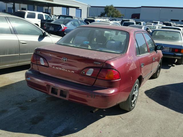 1NXBR12E2YZ372274 - 2000 TOYOTA COROLLA VE RED photo 4