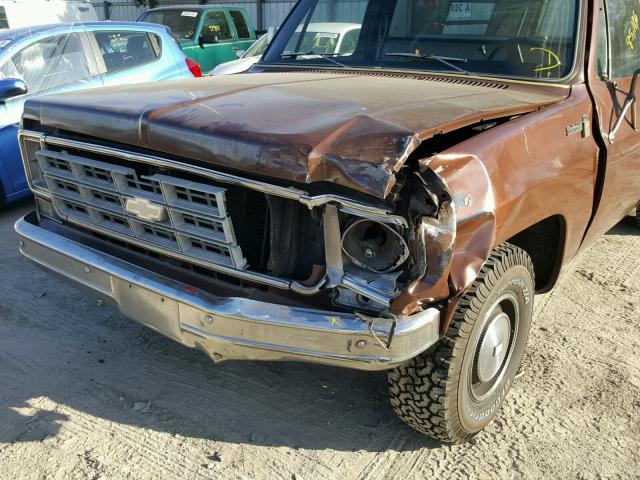 CCZ1481149865 - 1978 CHEVROLET C10 BROWN photo 9