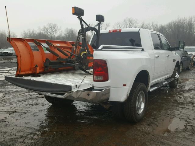 3D73Y4HL4BG515261 - 2011 DODGE RAM 3500 WHITE photo 4