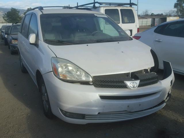 5TDZA22C24S151707 - 2004 TOYOTA SIENNA XLE WHITE photo 1