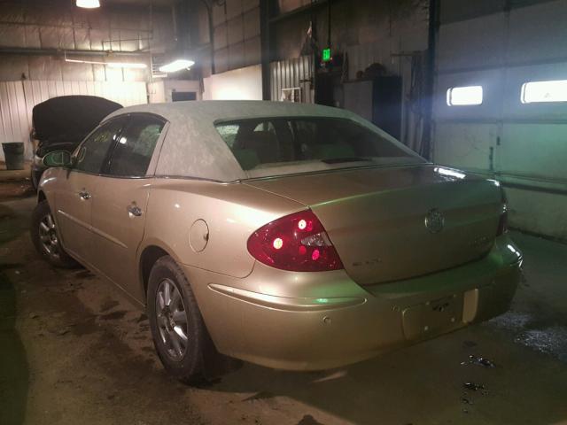 2G4WD532751249007 - 2005 BUICK LACROSSE C GOLD photo 3