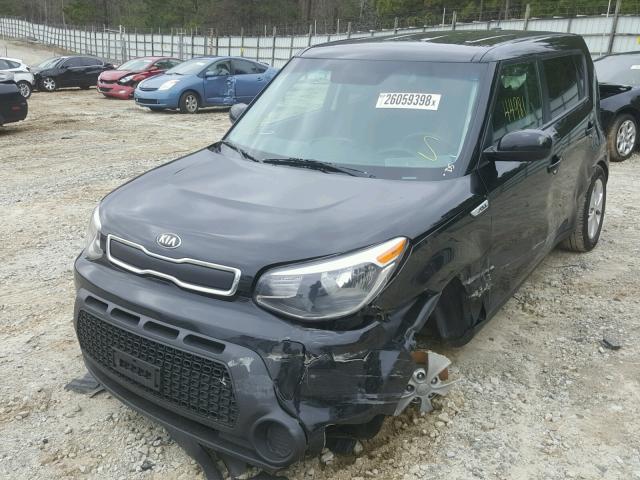 KNDJN2A26G7834325 - 2016 KIA SOUL BLACK photo 2