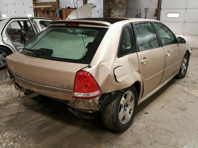 1G1ZU64875F172117 - 2005 CHEVROLET MALIBU MAX 金色 照片 4