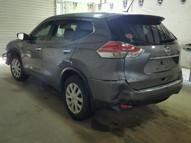 KNMAT2MT0FP583682 - 2015 NISSAN ROGUE S GRAY photo 3