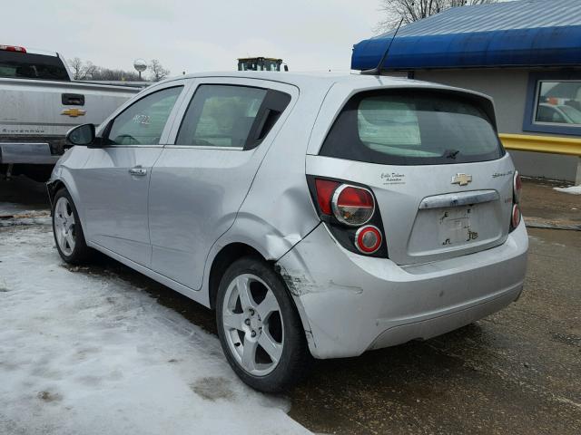 1G1JE6SB1E4113357 - 2014 CHEVROLET SONIC LTZ SILVER photo 3