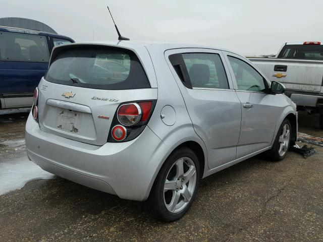 1G1JE6SB1E4113357 - 2014 CHEVROLET SONIC LTZ SILVER photo 4