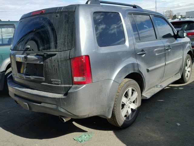 5FNYF4H94DB058387 - 2013 HONDA PILOT TOUR GRAY photo 4