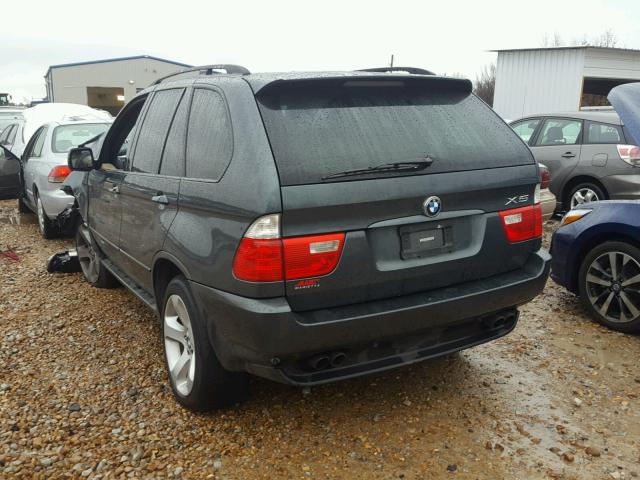 5UXFB53555LV14522 - 2005 BMW X5 4.4I GRAY photo 3