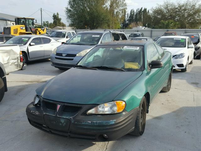 1G2NE12T8XM835016 - 1999 PONTIAC GRAND AM S GREEN photo 2