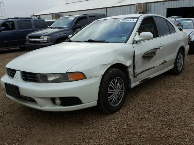 4A3AA46G03E086444 - 2003 MITSUBISHI GALANT ES WHITE photo 2