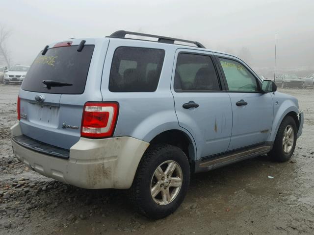 1FMCU59H98KA79929 - 2008 FORD ESCAPE HEV BLUE photo 4