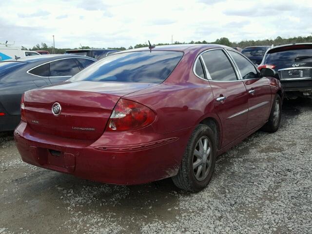 2G4WD582661187786 - 2006 BUICK LACROSSE C RED photo 4