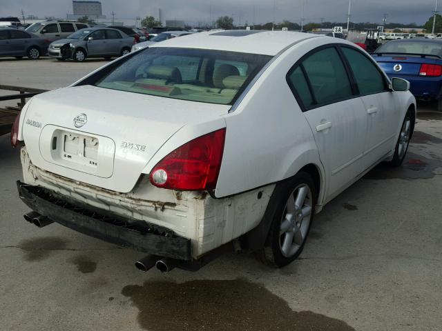 1N4BA41E36C814695 - 2006 NISSAN MAXIMA SE WHITE photo 4