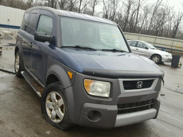 5J6YH28553L022483 - 2003 HONDA ELEMENT EX BLUE photo 1