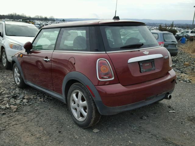 WMWMF33568TT66688 - 2008 MINI COOPER BURGUNDY photo 3