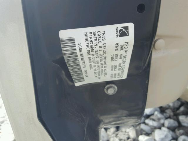 1G8AJ52F95Z153778 - 2005 SATURN ION LEVEL 金色 照片 10