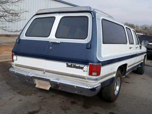 1GNER16K0HF180607 - 1987 CHEVROLET SUBURBAN R WHITE photo 4