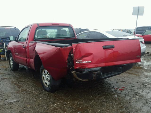 5TENX22N17Z361687 - 2007 TOYOTA TACOMA RED photo 3