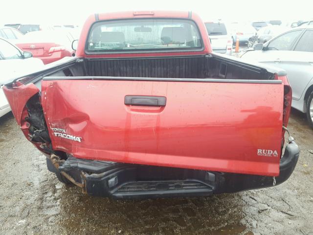 5TENX22N17Z361687 - 2007 TOYOTA TACOMA RED photo 6