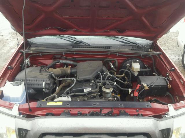 5TENX22N17Z361687 - 2007 TOYOTA TACOMA RED photo 7