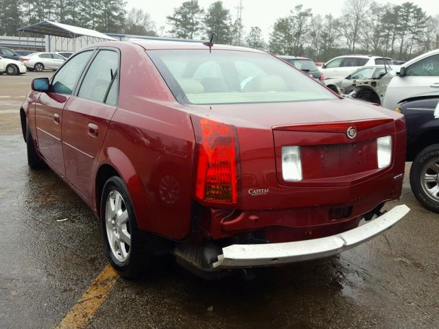 1G6DM57T970108567 - 2007 CADILLAC CTS RED photo 3