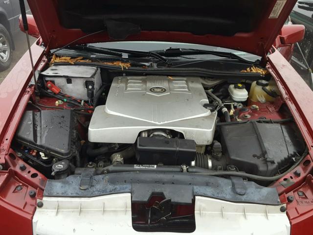 1G6DM57T970108567 - 2007 CADILLAC CTS RED photo 7