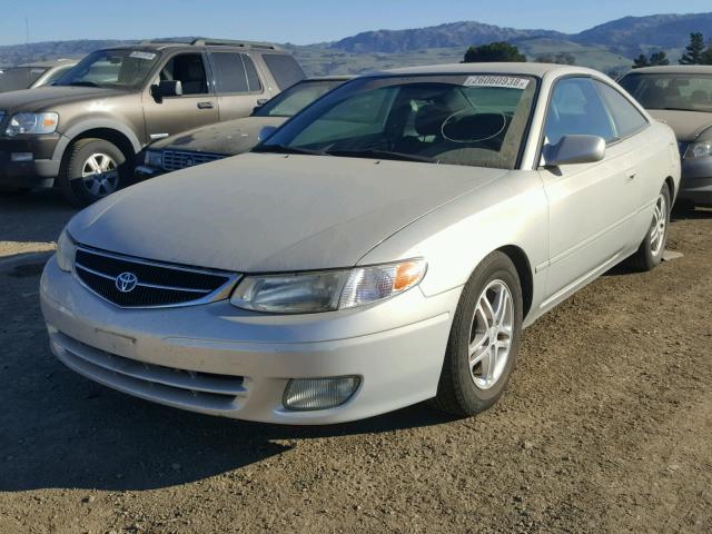 2T1CF22P41C500963 - 2001 TOYOTA CAMRY SOLA SILVER photo 2