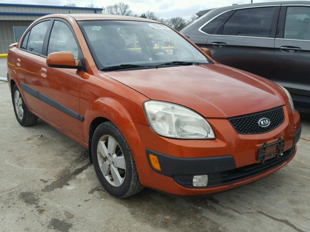 KNADE123986323176 - 2008 KIA RIO BASE ORANGE photo 1